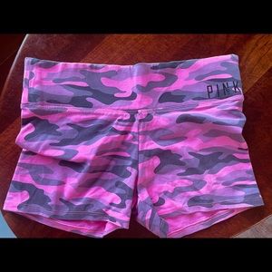 PINK camo shorts